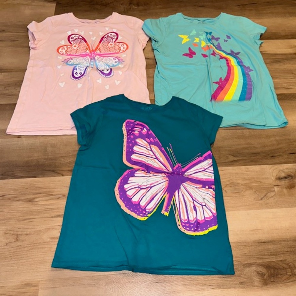 Girls short sleeved shirts. Size 14. Children's Place. Excellent condition.